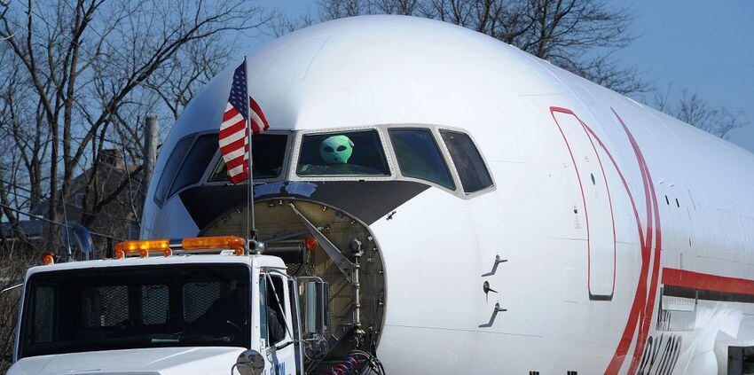 PHOTOS: Boeing 767 being transported on Dayton-Yellow Spring Road in Fairborn