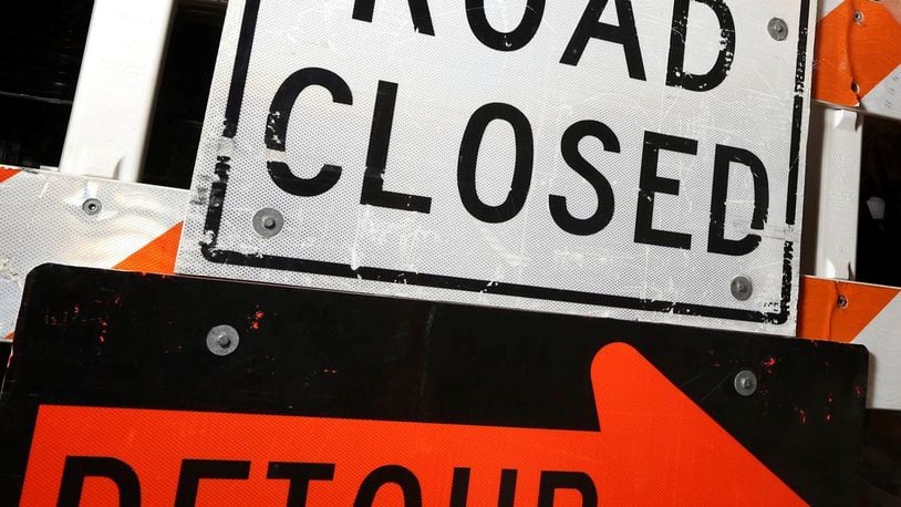 Butler County road closings. FILE