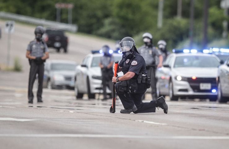 PHOTOS: Tear gas used during Beavercreek protest at busy intersection