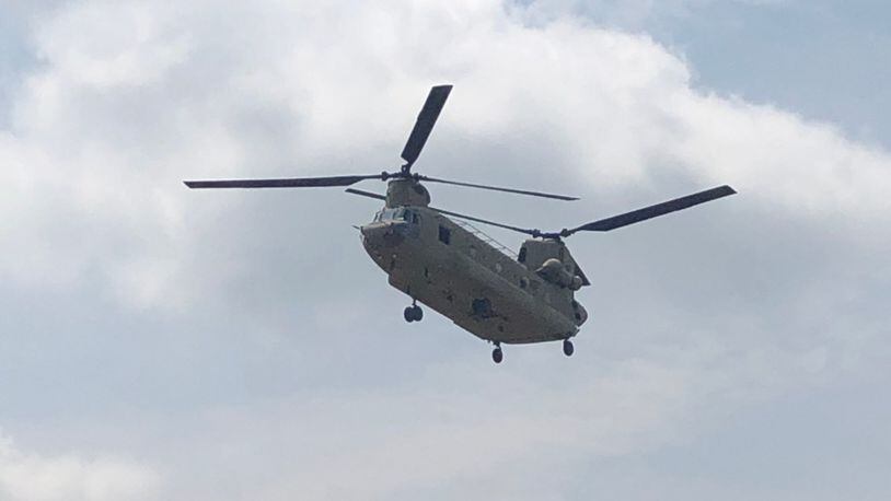 Residents in the Ross Twp. area may have heard the rumble of a large military helicopter this morning, don’t worry, it is part of a massive training event the Butler County Emergency Management Agency is participating in.