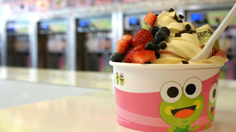 SweetFrog Premium Frozen Yogurt is hoping to open by May at 6676 Tri Way Drive in Mason. CONTRIBUTED