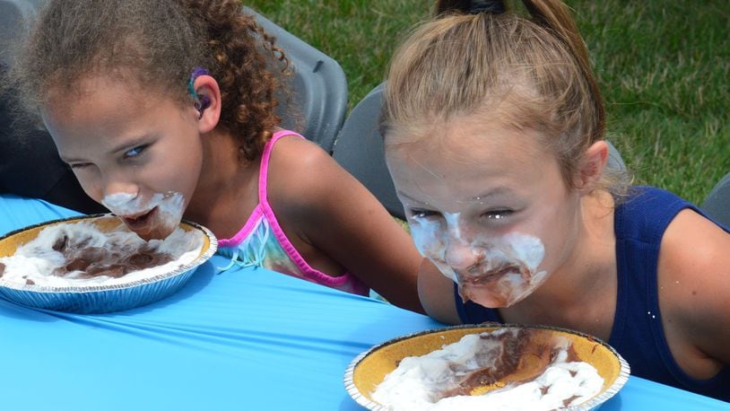 A popular part of the Butler Rural Electric Cooperative Family Day is always the pie eating contest for kids who take seats at the table well before each of the four scheduled times during the afternoon. CONTRIBUTED/BOB RATTERMAN