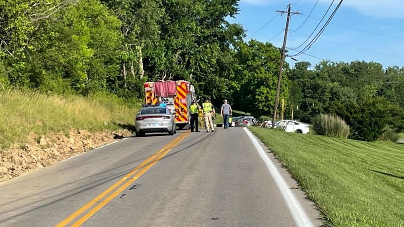 A woman and infant were killed in a crash Sunday, June 19, 2022, on state Route 222 near Batavia in Clermont County. TYLER PISTOR/WCPO