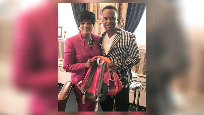 Elder Belinda Mitchell and her nephew, Senior Pastor Paul Mitchell of Revival Center Ministries International are organizing a school supplies drive and the Trotwood Back to School Book Bag Giveway to assist Trotwood school children. CONTRIBUTED