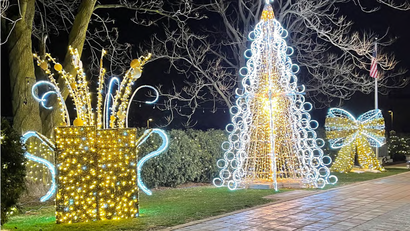 Numerous holiday lights will greet visitors to the 2021 Holiday Whopla at Swallen's Park in Middletown. The festival will include an ice skating rink, entertainment, food and drinks. SUBMITTED PHOTO