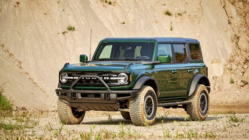 This photo provided by Ford shows the 2022 Ford Bronco. (Courtesy of Ford Motor Co. via AP)