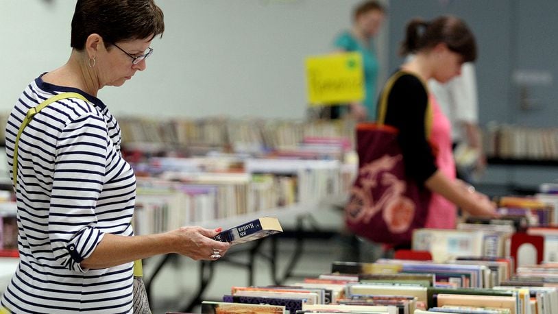 Hundreds of books are on sale this weekend at Lane Library in Oxford.