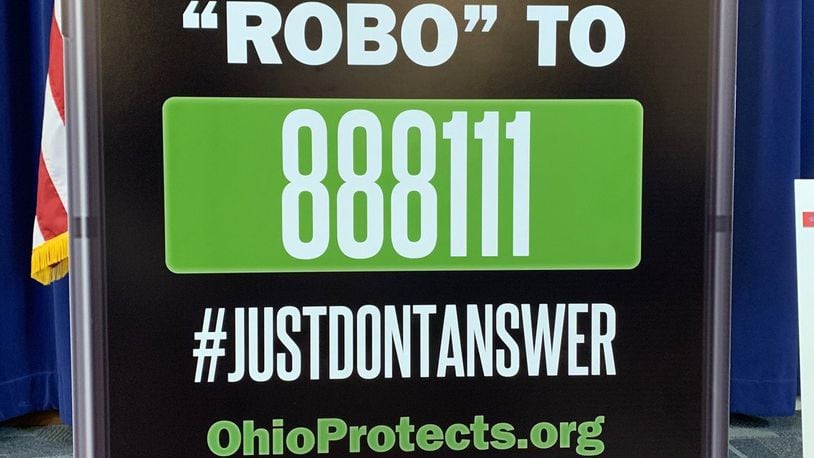 Ohio Attorney General Dave Yost wants Ohioans to report illegal robocalls by texting ROBO to 888111 and filling out a form. He says he’ll use the information to go after scam artists who place 2.2 billion robocalls to Ohioans each year.