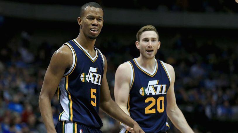 Utah reserve guard Rodney Hood (5) was fined $35,000 by the NBA on Friday.