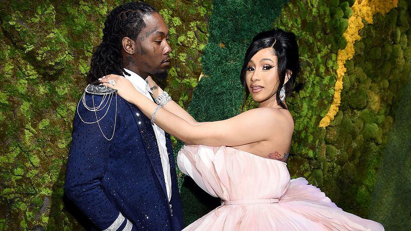 Offset (left) and Cardi B attend Rihanna's fifth annual Diamond Ball at Cipriani Wall Street on Sept. 12, 2019, in New York City.