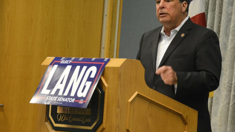 Ohio Rep. George Lang, R-West Chester Twp., announced on Monday, July 15, 2019, at the Wilks Conference Center at the Miami University Regionals campus in Hamilton he would run for Ohio Senate. MICHAEL D. PITMAN/STAFF