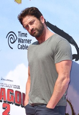 One of Gerard Butler's ears sticks out so badly that sometimes on movie sets they have to glue it back.