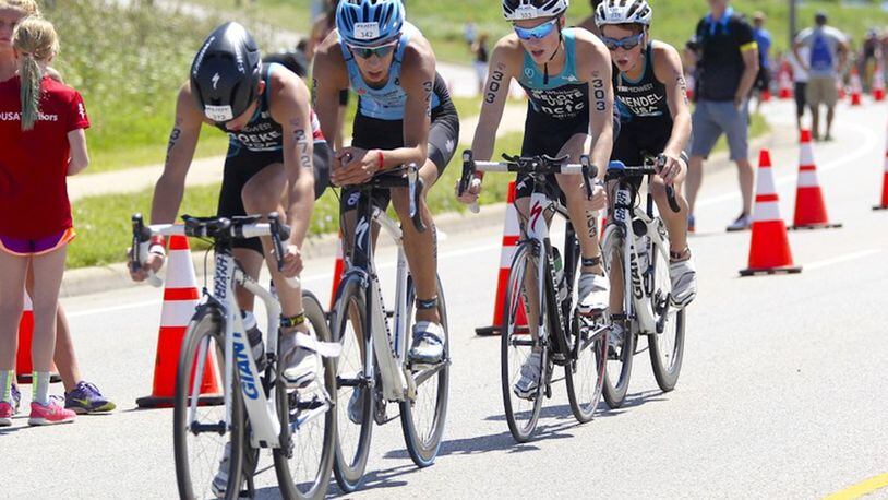 Triathletes across the U.S. compete in the USA Triathlon Youth and Junior National Championship this weekend at Voice of America MetroPark.
