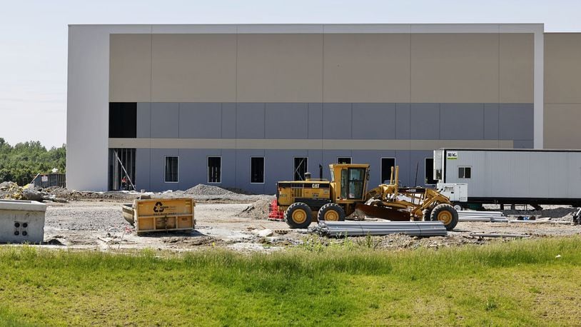 Construction continues on buildings 8 and 9 of West Chester Trade Center Tuesday, May 24, 2022 in West Chester Township. NICK GRAHAM/STAFF