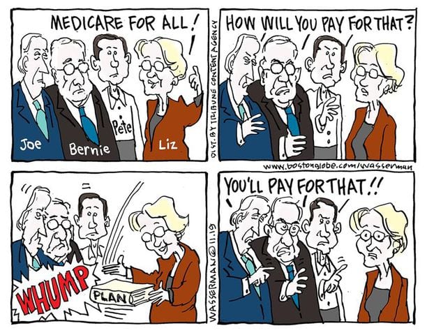 Week in cartoons: Medicare for all, Popeyes and more