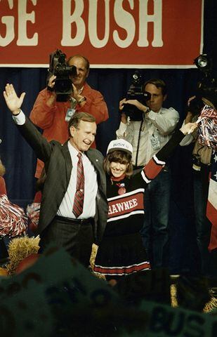 George H.W. Bush visits to southwest Ohio