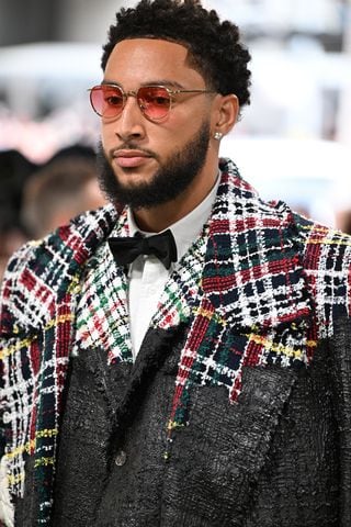 Ben Simmons at the Metropolitan Museum of Art's Costume Institute benefit gala in New York, May 6, 2024. (Nina Westervelt/The New York Times)