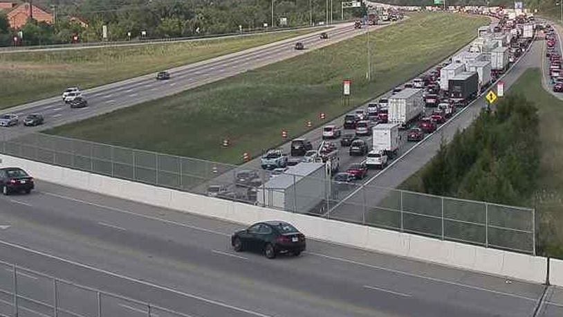A crash on Interstate 75 south on Wednesday, July 31, 2019, caused a major traffic backup near union Centre Boulevard.