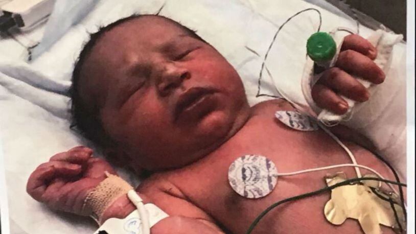 A baby was found abandoned Thursday night in a wooded area in Forsyth County, authorities said. (Photo: Forsyth County Sheriff's Office)