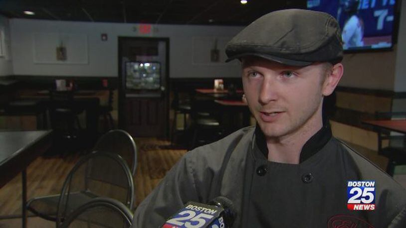 Johnny True works as a second job as a line cook, but the firefighter jumped into action when a restaurant patron started choking.