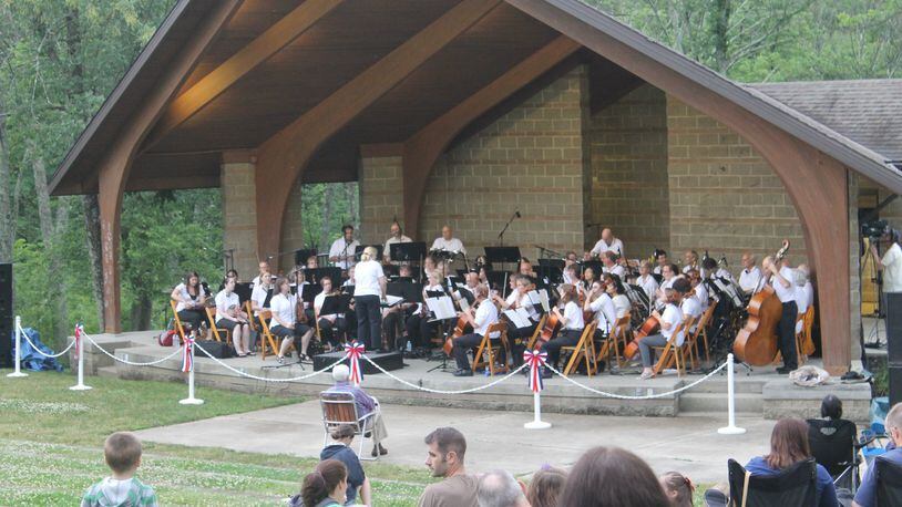 Members of the West Chester Symphony Orchestra perform at a previous concert at Keehner Park. CONTRIBUTED