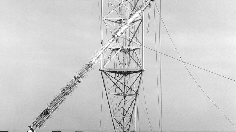 The new WHIO tower under construction.
11/01/53