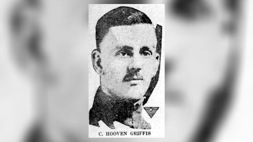 Corliss Hooven Griffis, seen in a photo printed in the Aug. 14, 1923 Dayton Daily News, was honorably discharged with the rank of sergeant on February 22, 1919, and was a charter member of the Frank Durwin Post of the American Legion. CONTRIBUTED/BCHS