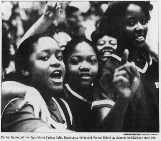 Dunbar girls basketball: 1991 state championship