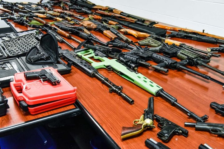 Over 100 Guns Seized in Butler County