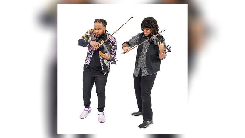 Musical duo Sons of Mystro will play multiple genres of popular music all in one night on violin when the group takes the stage in Fairfield. CONTRIBUTED