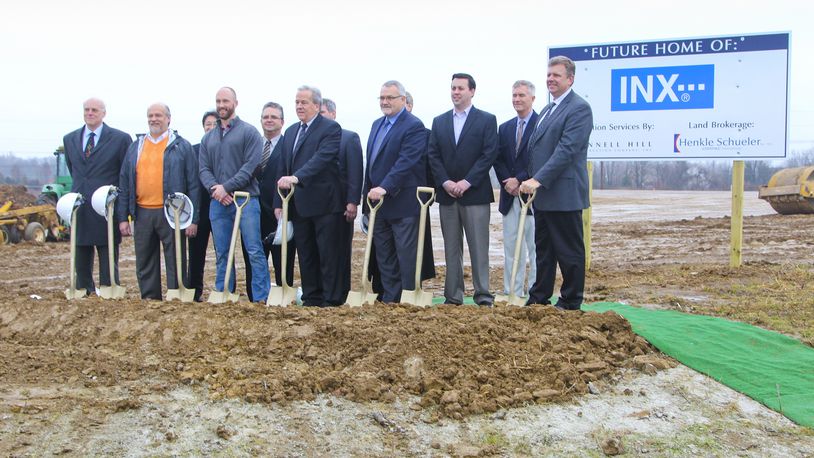 Lebanon is weighing whether to buy land for a new $1 million pump station for sanitary sewer service in the Lebanon Commerce Park. INX International Ink Co. moved into a manufacturing plant at the business park in 2015. Lebanon Commerce Center. STAFF FILE