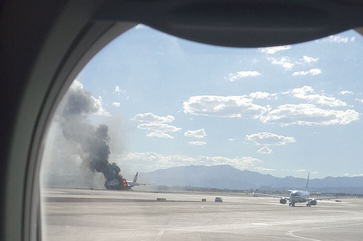 British Airways plane catches fire