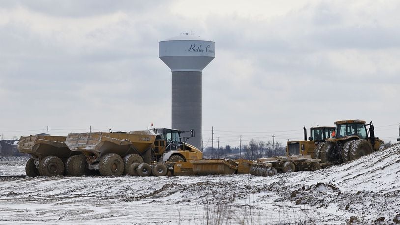 Butler County commissioners approve $6.6 million for new road to serve the mega Freedom Pointe development in Liberty Twp. that includes a new Costco.