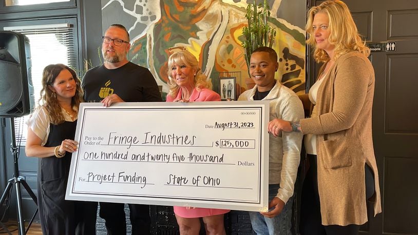 Fringe Industries in Hamilton has received a $125,000 grant from the state of Ohio’s capital budget for a sober living house for women. MICHAEL D. PITMAN/STAFF