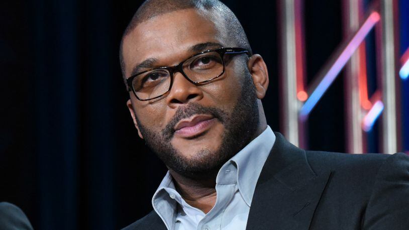 FILE - In this Jan. 15, 2016 file photo, Tyler Perry participates in a panel for "The Passion" at the Fox Winter TCA in Pasadena, Calif. (Photo by Richard Shotwell/Invision/AP, File)