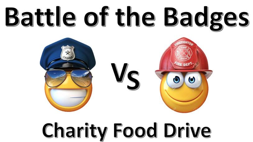 The city’s annual food drive collection will have a little more at stake. The Fairfield police and fire departments are competing to see who can raise more food for the Fairfield Food Pantry. A car or truck wash is on the line. PROVIDED/CITY OF FAIRFIELD