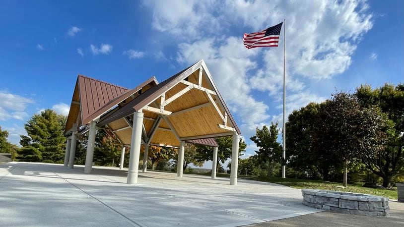Pictured is the recently constructed pavilion on Thursday, October 13, 2022, at Fairfield’s Harbin Park on Hunter Road. This new shelter is part of the first phase of a four-phase redevelopment of the cities largest part. MICHAEL D. PITMAN/STAFF