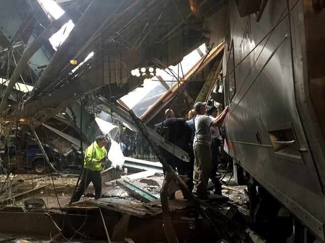New Jersey commuter train crashes at Hoboken Terminal