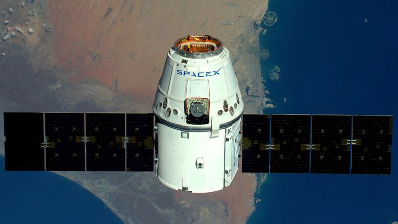 SpaceX Dragon (Photo by Tim Peake / ESA/NASA via Getty Images)