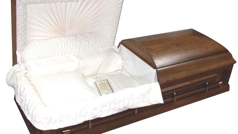 A file image of an open casket.