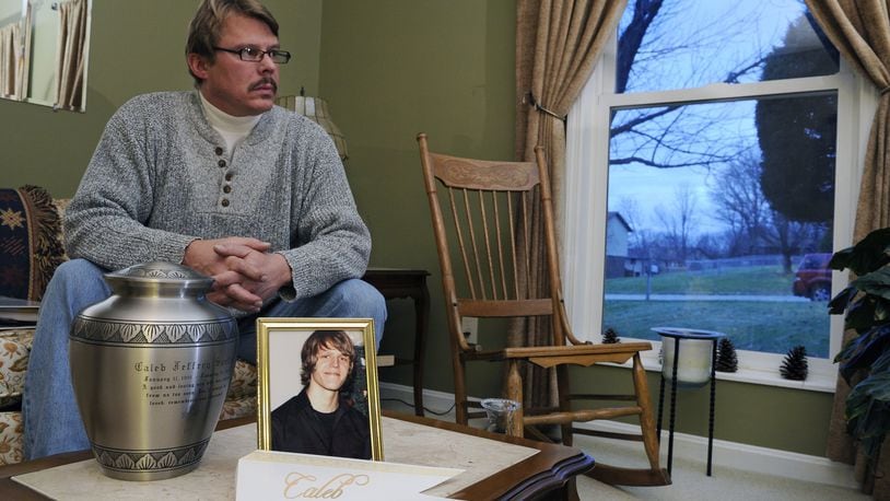 Jeff Surface, father of Caleb Surface, who was killed in an officer-involved shooting on Jan. 18 in Fairfield speaks to the Journal-News about the investigation Monday, Nov. 24 at his home in Fairfield. NICK GRAHAM/FILE