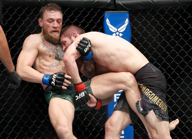 Photos: Brawl at UFC 229 after Nurmagomedov chokes out McGregor