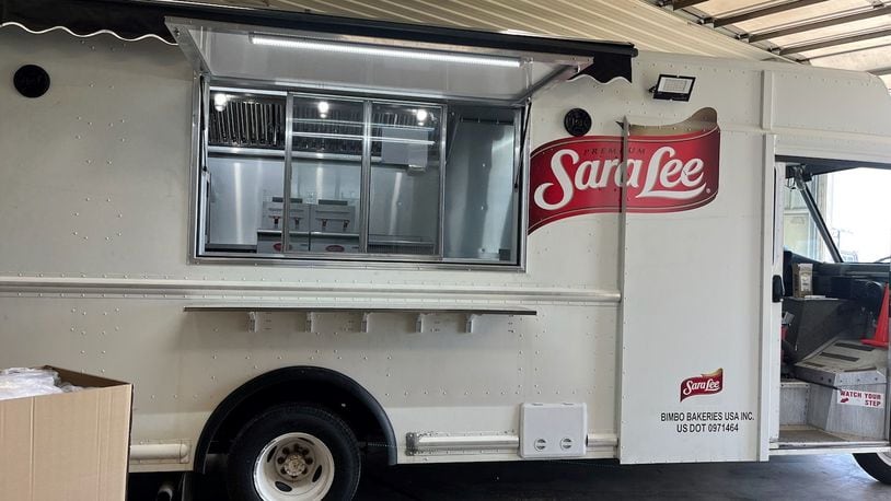 A former SaraLee delivery truck has been converted into a food truck that will be used by Feed the Hungry Project in Middletown. There will be a ribbon-cutting event Friday and the truck should be operational by Monday. SUBMITTED PHOTO