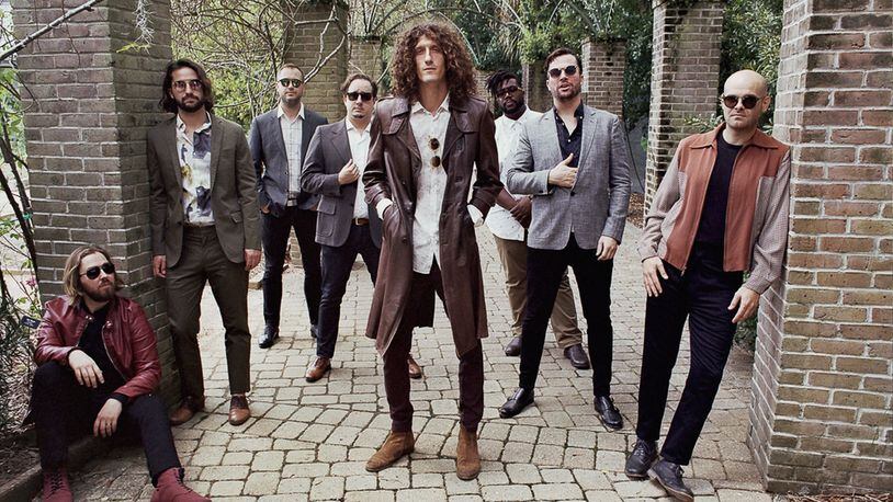 The Revivalists, including David Shaw (center). CONTRIBUTED BY ZACHERY MICHAEL