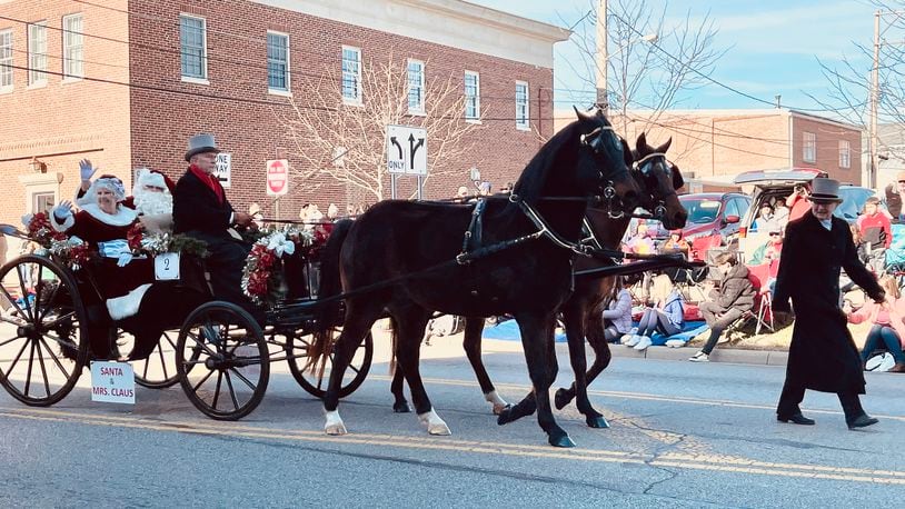 The Lebanon Horse-Drawn Carriage Parade & Festival will be held Saturday in downtown Lebanon. Parades will be held at 1 and 7 p.m. Pictured is one of the many of the horse-drawn carriages in the 2021 parade. CONTRIBUTED