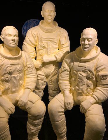 PHOTOS: Historic moon landing re-created in butter