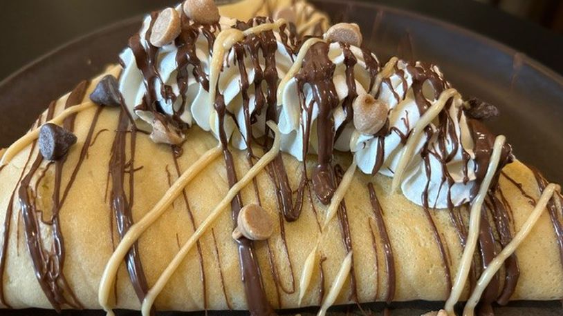 This scotcheroo crepe at Cracked Pot, 2024 Central Ave., will be one of the 15 desserts offered in area businesses during Middletown's first Dessert Week, Feb. 10-17. SUBMITTED PHOTO
