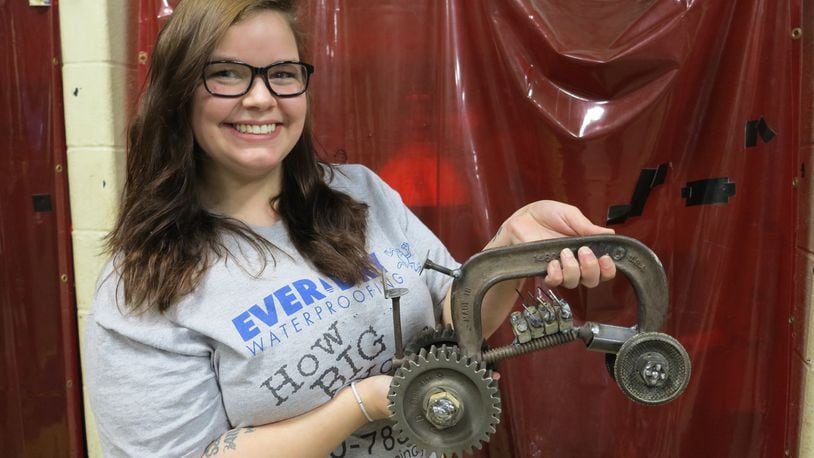 After trying several career options, Shelby Strassburger is ready to start her career at Ferco Tech in Franklin, thanks to the adult education welding program at the Warren County Career Center. CONTRIBUTED
