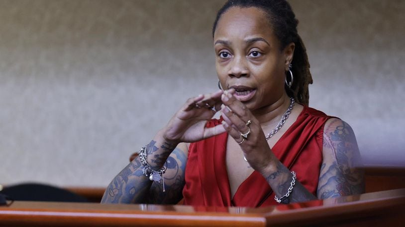Serina Knight, mother of Jaylon Knight, testified Tuesday in Butler County Common Pleas Court in the trial of Mychel King who accused of killing her son in 2016 NICK GRAHAM/STAFF