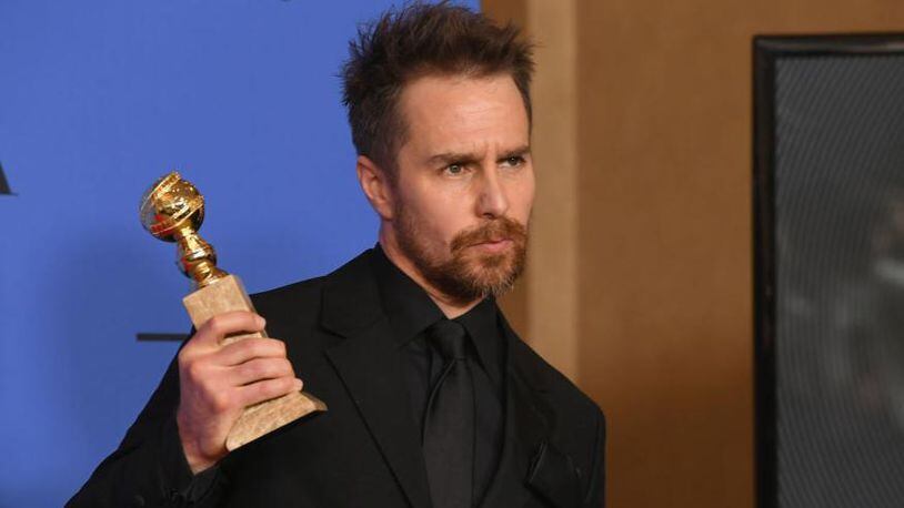 Actor Sam Rockwell won a Golden Globe earlier this month.